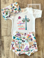 Learn From The Flowers  Disney Epcot - Baby or Toddler Complete Outfit