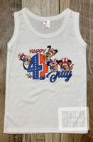 July 4th Mickey Minnie Baby or Toddler Complete Outfit