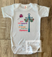 Learn From The Flowers  Disney Epcot - Baby or Toddler Complete Outfit