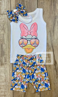 Disney Daisy Duck Mash - Baby or Toddler Complete Outfit
