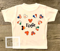 Disney Epcot Flags Baby Outfit - Baby or Toddler Complete Outfit