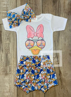 Disney Daisy Duck Mash - Baby or Toddler Complete Outfit