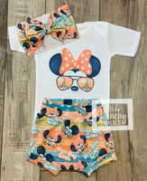 Disney Minnie Shades - Baby or Toddler Complete Outfit