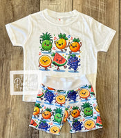 
              Dancing Fruit Baby Boy and Toddler Tee and Shorts Set / Infant and Toddler Boys
            