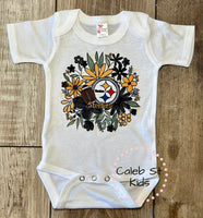 
              Steelers Football Girls Outfit - Baby or Toddler Complete Outfit
            