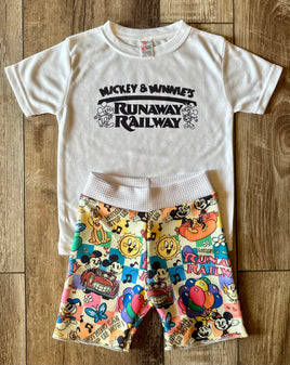 Runaway Railroad Baby and Toddler Tee and Shorts Set / Infant and Toddler Boys