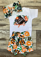 
              Bengals Football Girls Outfit - Baby or Toddler Complete Outfit
            