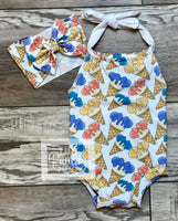 
              Minnie Ice Cream Romper - Baby Complete Outfit
            