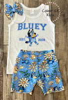 
              The Blue Dog - Baby or Toddler Complete Outfit
            