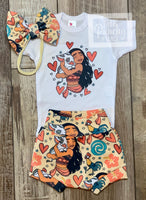 
              Moana Retro Disney Epcot - Baby or Toddler Complete Outfit
            