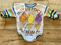 
              HP Ice Cream Halloween Tee Shirt Baby or Toddler Romper / Baby Romper / Toddler Romper / Fall Outfi
            