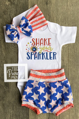 Shake Your Sparkler Baby or Toddler Complete Outfit