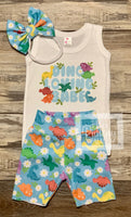 
              Dino Lovin Babe- Baby or Toddler Complete Outfit
            