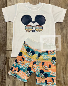 Mickey Shades Best Day Ever Baby Boy and Toddler Tee and Shorts Set / Infant and Toddler Boys