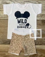 
              AK Wild About Disney Best Day Ever Baby Boy and Toddler Tee and Shorts Set / Infant and Toddler Boys
            