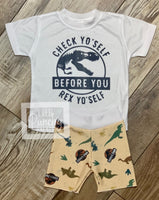 
              Check Yo’self Jurassic Park Best Day Ever Baby Boy and Toddler Tee and Shorts Set / Infant and Toddler Boys
            