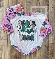 
              Halloween Scare Bear Tee Shirt Baby or Toddler Romper / Baby Romper / Toddler Romper / Fall Outfi
            