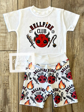 Hellfire Club Funny Baby Boy and Toddler Tee and Shorts Set / Infant and Toddler Boys