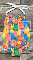 
              Easter Peeps Romper - Baby Complete Outfit
            