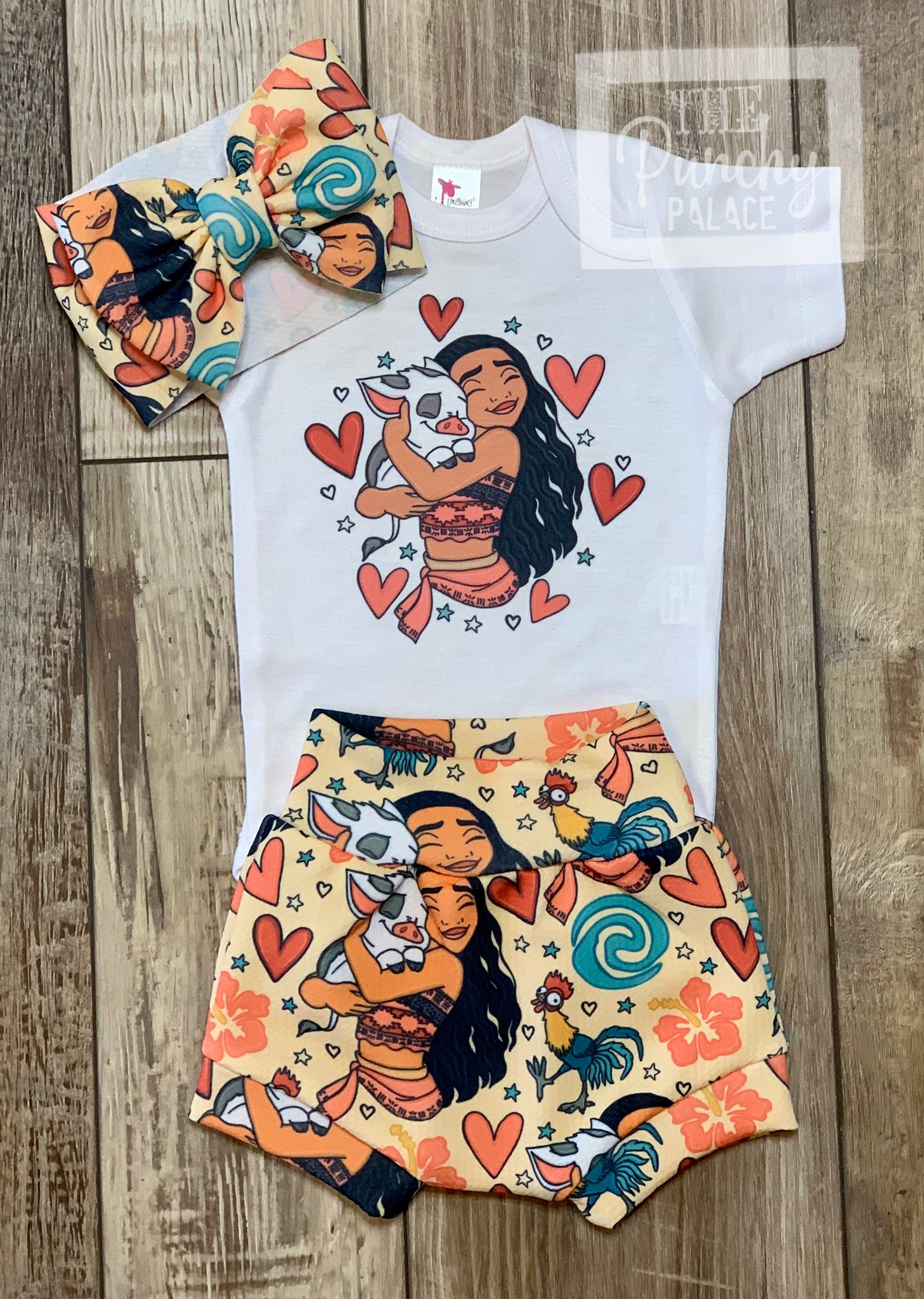 Moana Retro Disney Epcot - Baby or Toddler Complete Outfit