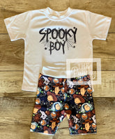 
              Spooky Boy Toy Story Halloween Baby and Toddler Tee and Shorts Set / Infant and Toddler Boys
            