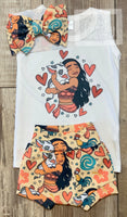 
              Moana Retro Disney Epcot - Baby or Toddler Complete Outfit
            