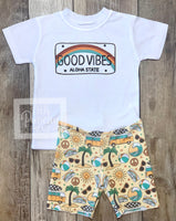 
              Good Vibes Baby Boy and Toddler Tee and Shorts Set / Infant and Toddler Boys
            