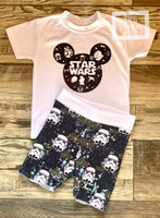 
              Star Wars Disney Baby Boy and Toddler Tee and Shorts Set / Infant and Toddler Boys
            