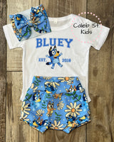 
              The Blue Dog - Baby or Toddler Complete Outfit
            