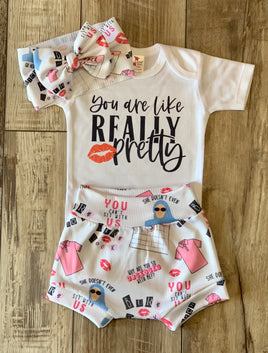 You Are Like Really Pretty Mean Girls - Baby or Toddler Complete Outfit