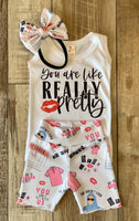 
              You Are Like Really Pretty Mean Girls - Baby or Toddler Complete Outfit
            