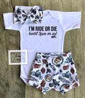 
              Harley Ride or Die Till 9 pm Baby or Toddler Complete Outfit
            