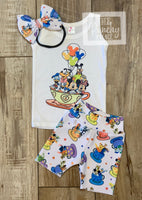 
              Disney Tea Cups - Baby or Toddler Complete Outfit
            