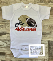 
              49'ers Football Girls Outfit - Baby or Toddler Complete Outfit
            