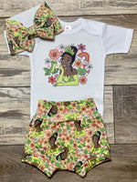 
              Tiana Princess and the Frog - Baby or Toddler Complete Outfit
            