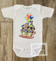 
              Disney Tea Cups - Baby or Toddler Complete Outfit
            