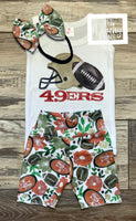 
              49'ers Football Girls Outfit - Baby or Toddler Complete Outfit
            