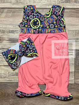 Rock Band Summer Romper Set - Baby or Toddler Complete Outfit