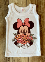 
              Minnie Flower Basket - Baby or Toddler Complete Outfit
            