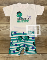 
              Hulk Handsome Baby and Toddler Tee and Shorts Set / Infant and Toddler Boys
            