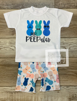 
              Mr. Peepular Easter Baby and Toddler Tee and Shorts Set / Infant and Toddler Boys
            