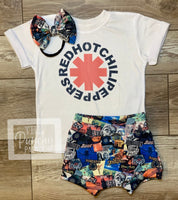 
              Rock Bands RHCP Baby Outfit Complete Set
            