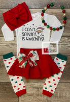 
              Baby Christmas Full Outfit - I Can't, Santa is Watching
            