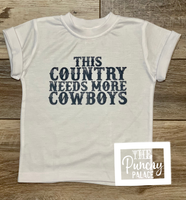 
              This Country Needs More Cowboys Baby and Toddler Tee and Shorts Set / Infant and Toddler Boys
            