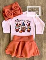 
              Hanging with My Gnomies Thanksgiving Fall Baby Skirt Outfit
            