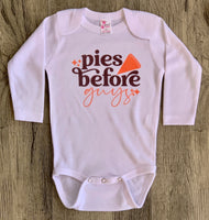 
              Pie Before Guys Thanksgiving Fall Baby Skirt Outfit
            