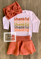 
              Thankful Thanksgiving Fall Baby Skirt Outfit
            