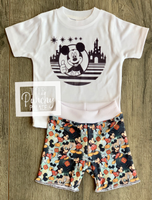 
              Mickey Castle Baby and Toddler Tee and Shorts Set / Infant and Toddler Boys
            