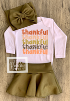 
              Thankful Thanksgiving Fall Baby Skirt Outfit
            