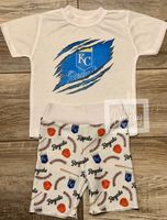 
              KC Royals Tee and Shorts Set / Infant and Toddler Boys
            